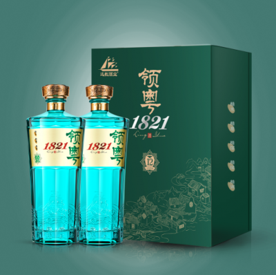 九江领粤1821小坛精储酒12系列50度双支礼盒(500ML*2)